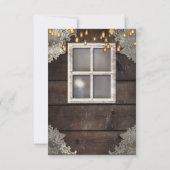 Numéro de table rustique Fenêtre & Lumières de Gra (Dos)