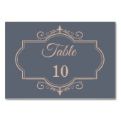 Numéro De Table Rustique Filigree, Mariage (Devant)