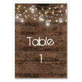 Numéro De Table Rustique Mason Jar Lights tendance moderne (Par défaut)