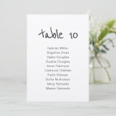 Numéro de table rustique simple avec siège (Debout devant)