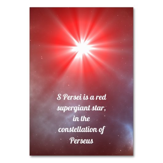 Numéro De Table S Persei (Dos)