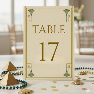 Numéro de table sacré de l'Égypte antique