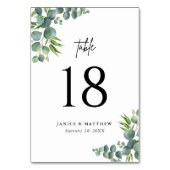 Numéro De Table Sage Eucalyptus Woodland Mariage (Par défaut)