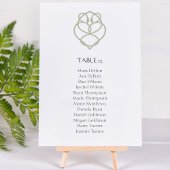 Numéro De Table Sage Green Celtic Irlandais Swan Love Knot Mariage