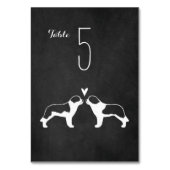 Numéro De Table Saint Bernard Silhouettes Mariage Numéro de tablea (Par défaut)