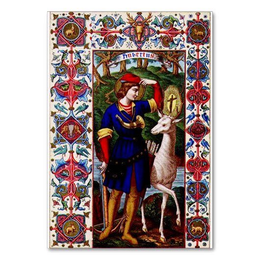 Numéro De Table Saint Hubert de Liège avec le cerf (Par défaut)