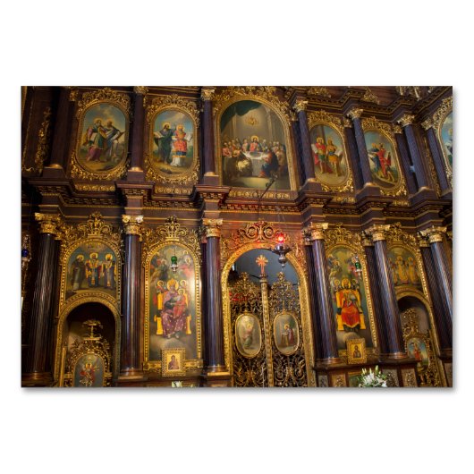 Numéro De Table Sainte Trinité Église grecque orthodoxe (Devant)