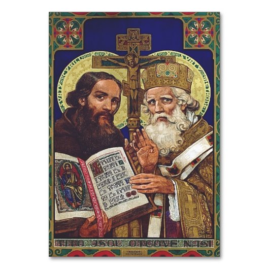 Numéro De Table Saints Cyrille et Méthode patrons de l'Europe (Par défaut)