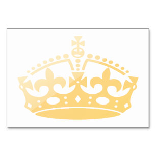 Numéro De Table Salon Unisex Palace Jubilee Crown