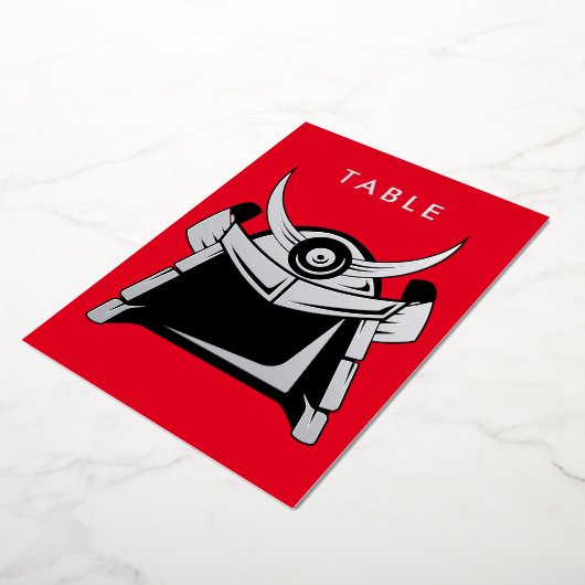 Numéro de table Samouraï (Rotation)