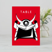 Numéro de table Samouraï (Debout devant)