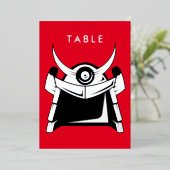 Numéro de table Samurai (Debout devant)