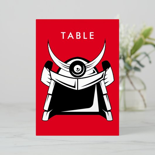 Numéro de table Samurai (Debout devant)
