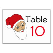 Numéro De Table Santa Claus Numéro de Noël Numéro de tableau (Devant)