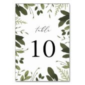 Numéro De Table Sauvage et vert (Dos)
