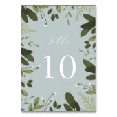 Numéro De Table Sauvage et vert (Par défaut)