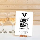 Numéro De Table Scanner de code QR Wifi Invité Mot de passe Wifi