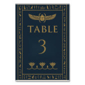 Numéro De Table Scarabée & Lotus Égyptien – Modifiable (Par défaut)
