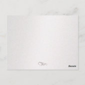 Numéro de table scintillant et cristaux (Dos)