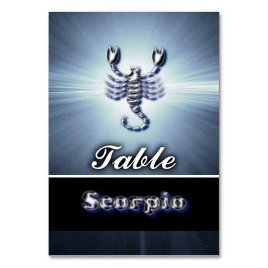 Numéro De Table Scorpio (Par défaut)