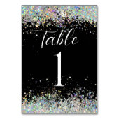 Numéro De Table Script de calligraphie Parties scintillant hologra (Dos)