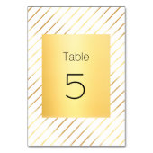 Numéro De Table Script manuscrit or élégant Modèle moderne (Par défaut)
