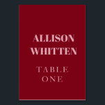 Numéro De Table Script manuscrit rose et rouge Mariage personnalis<br><div class="desc">Guidez vos invités dans le style avec ces manuscrits Script rose et rouge numéros de table de mariage personnalisés. Conçues avec une calligraphie romantique en rose tendre et rouge gras, ces élégantes cartes de table sont la touche finale parfaite pour votre décor de réception. Personnalisez avec vos noms, vos initiales...</div>