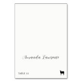 Numéro De Table Script Name Lamb Repas Option Place Card (Par défaut)