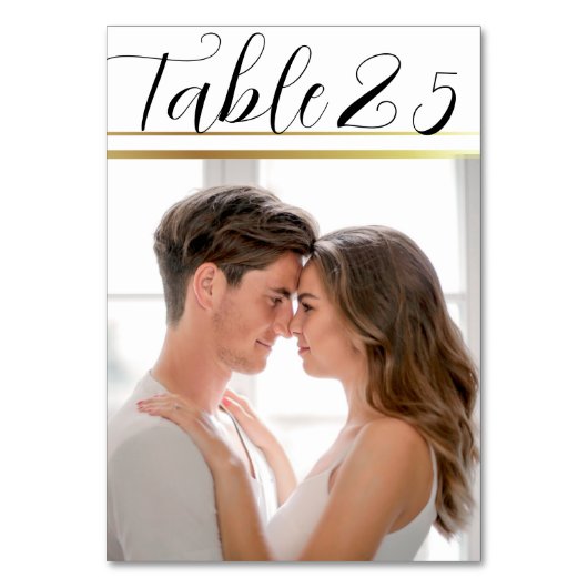 Numéro De Table Script noir rustique Mariage Photo (Par défaut)