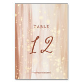 Numéro De Table Script rustique en terre cuite et Mariage d'aquare (Par défaut)