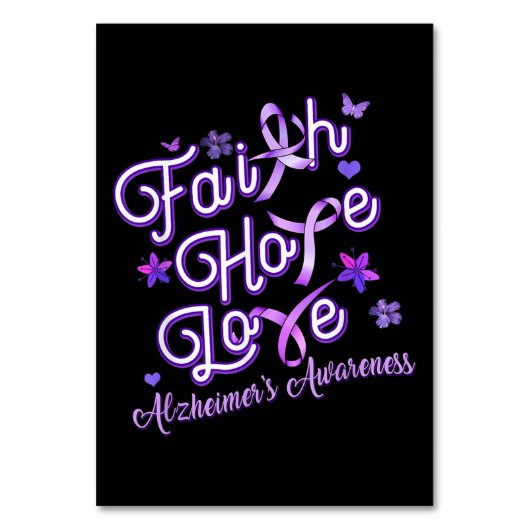 Numéro De Table Sensibilisation à la maladie d'Alzheimer Produits (Par défaut)