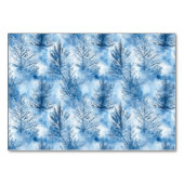Numéro De Table Serene Blue Winter Trees (Dos)