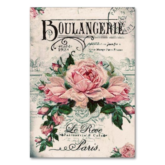 Numéro De Table shabby chic, découpage, victorien, français chic, (Par défaut)