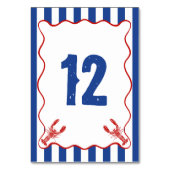 Numéro De Table She Found Her Lobster Nautical Bridal Shower (Par défaut)