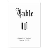 Numéro De Table Siège customisé Simple Classique (Par défaut)