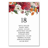 Numéro De Table Sièges de table Mariage pour Amaryllis et Mums bot (Par défaut)