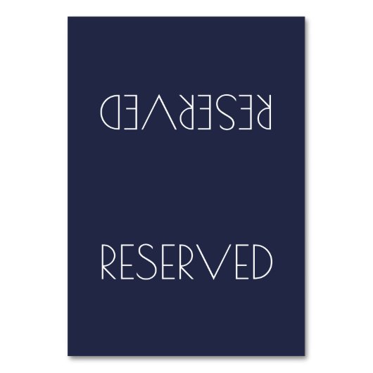 Numéro De Table Signe de siège simple réservé couleur solide (Par défaut)