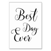 Numéro De Table Signes de table "Meilleur Jour jamais" (Par défaut)