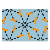 Numéro De Table Silhouette de chien de berger (Dos)