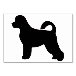 Numéro De Table silhouette de chien d'eau portugaise.png