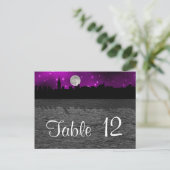 Numéro de table silhouette de la skyline de NYC lu (Debout devant)