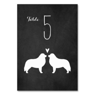 Numéro De Table Silhouettes des Pyrénées Great Réception de mariag