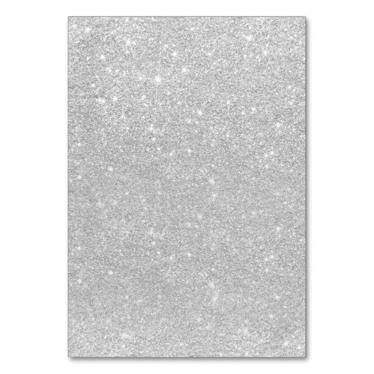 Numéro De Table Silver faux parties scintillant gris ombre mariage (Dos)