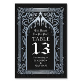 Numéro De Table Silver Gothic Vampire Cathedral Wedding (Par défaut)