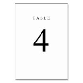 Numéro de table simple - 4 (Par défaut)