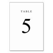 Numéro de table simple - 5 (Par défaut)