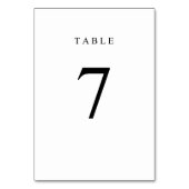 Numéro de table simple - 7 (Par défaut)