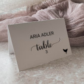 Numéro De Table Simple Black Chicken Repas Option Place Card