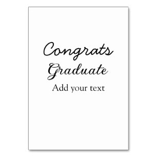 Numéro De Table Simple congratulation graduation add your
