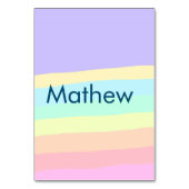 Numéro De Table simple lettre initiale monogramme ajouter votre no (Dos)